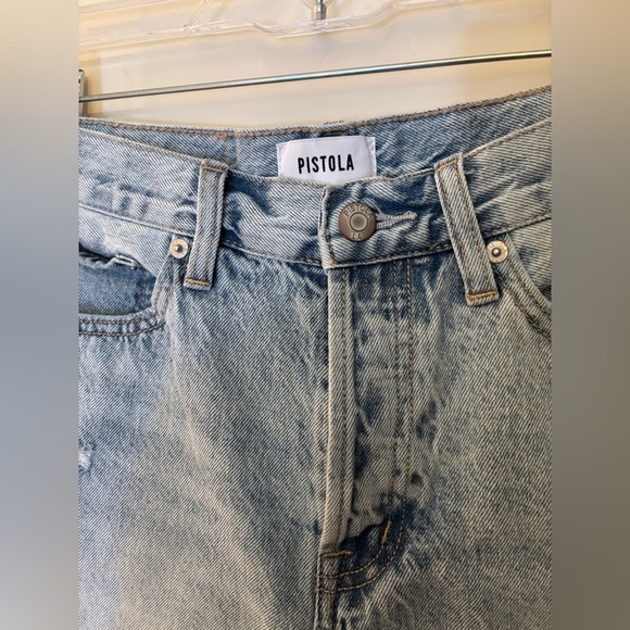 Pistola 100% Cotton High Waisted Denim Cut Off Shorts, Size 27 - Picture 3 of 10